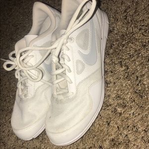 Nike white cheer shoes